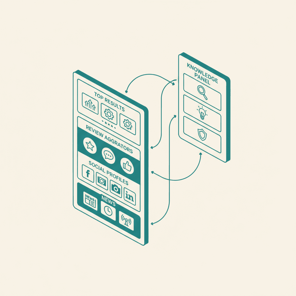 Infographic for Brand SERP Management: Control Your Search Results