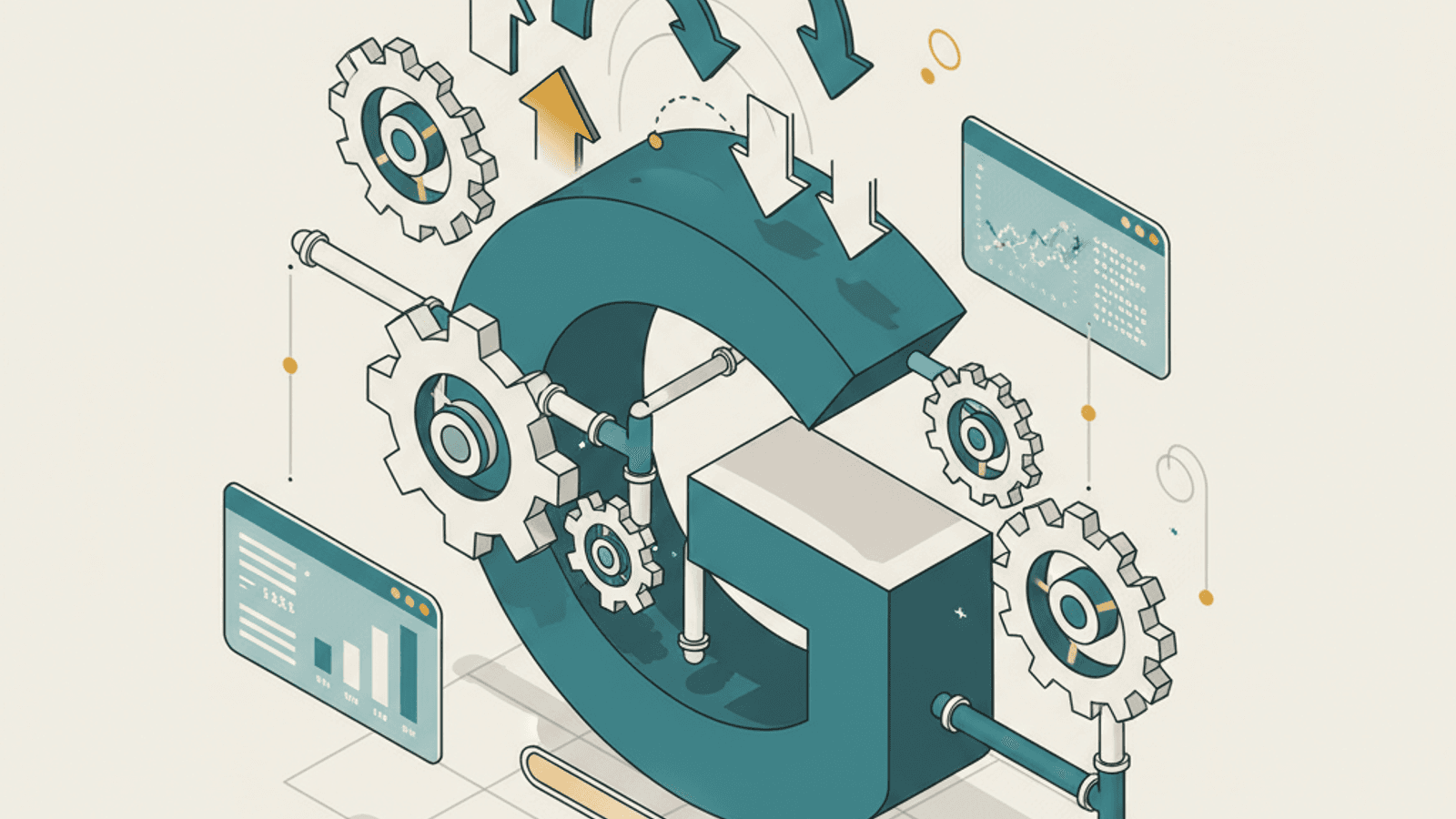 Isometric illustration for google march 2026 core update article