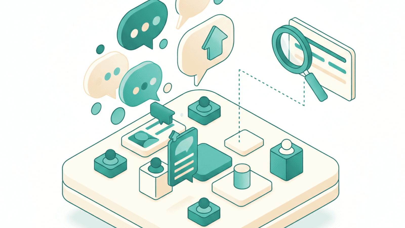 Isometric illustration for reddit seo strategy article