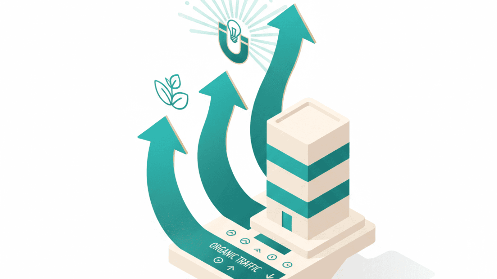 Isometric illustration for seo benefits article