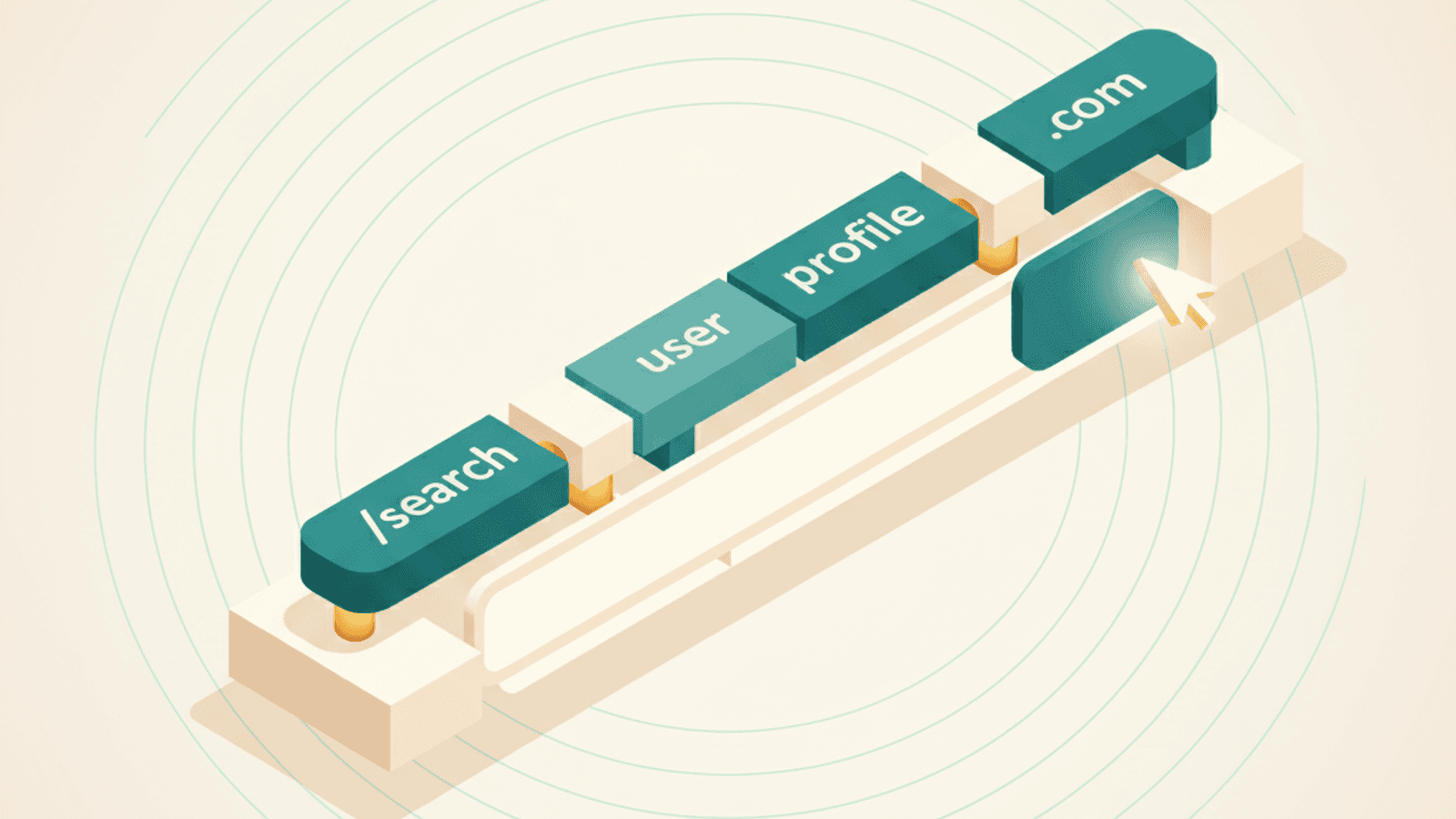Isometric illustration for seo friendly urls article