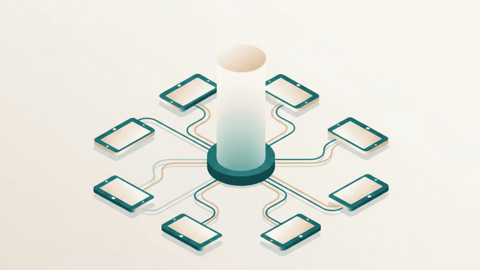 Isometric illustration for topic clusters seo article