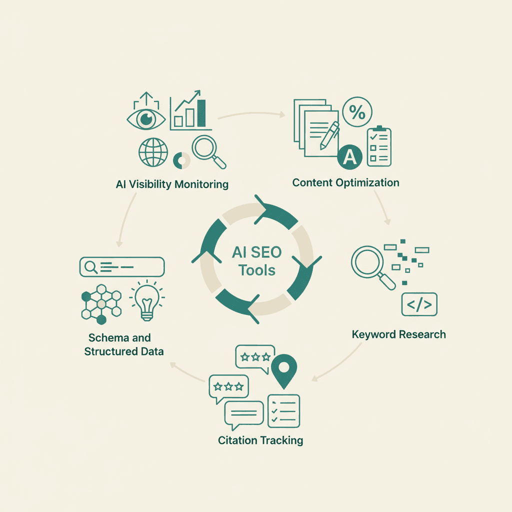 Infographic for AI SEO Tools: The Complete 2026 Toolkit