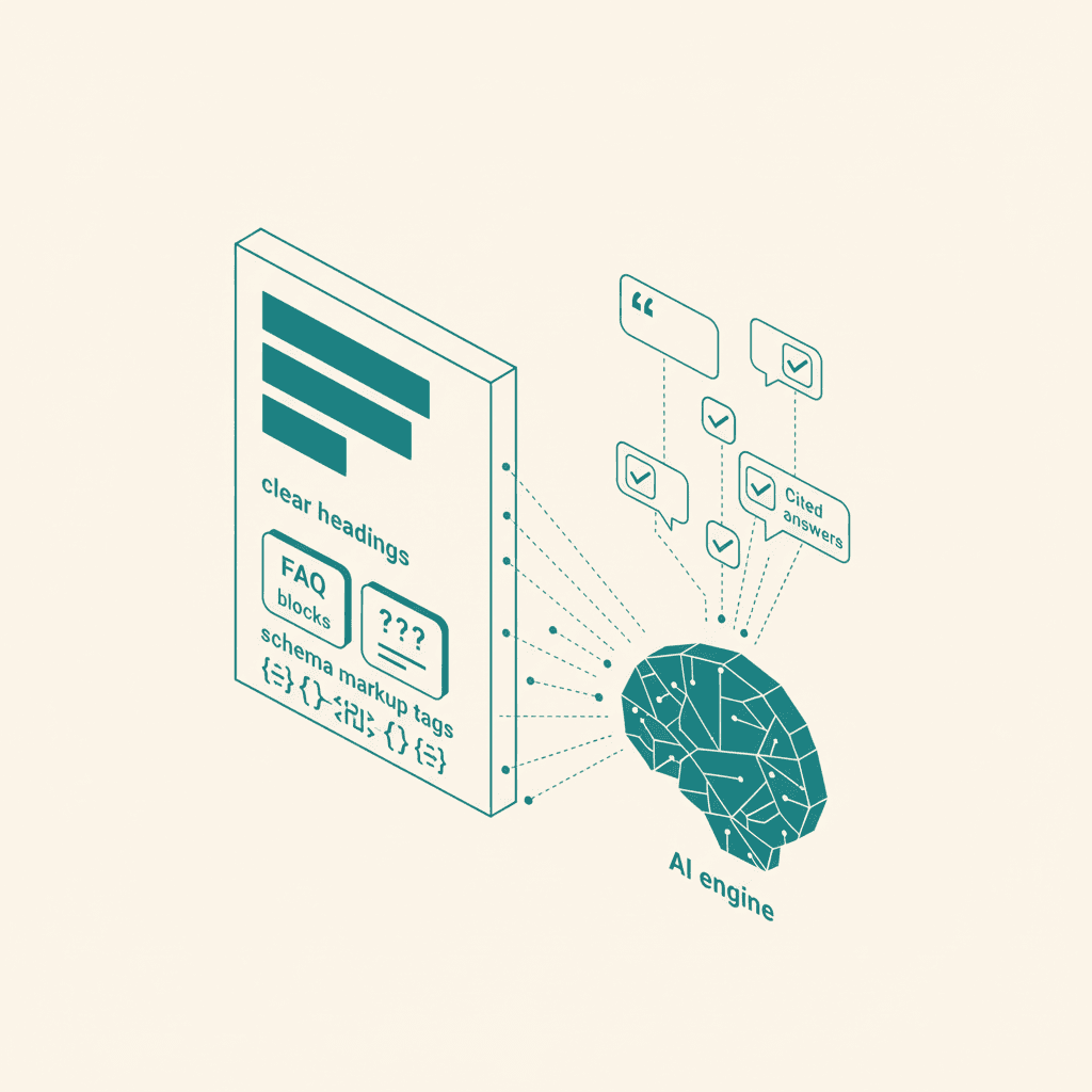 Infographic for answer engine optimization article