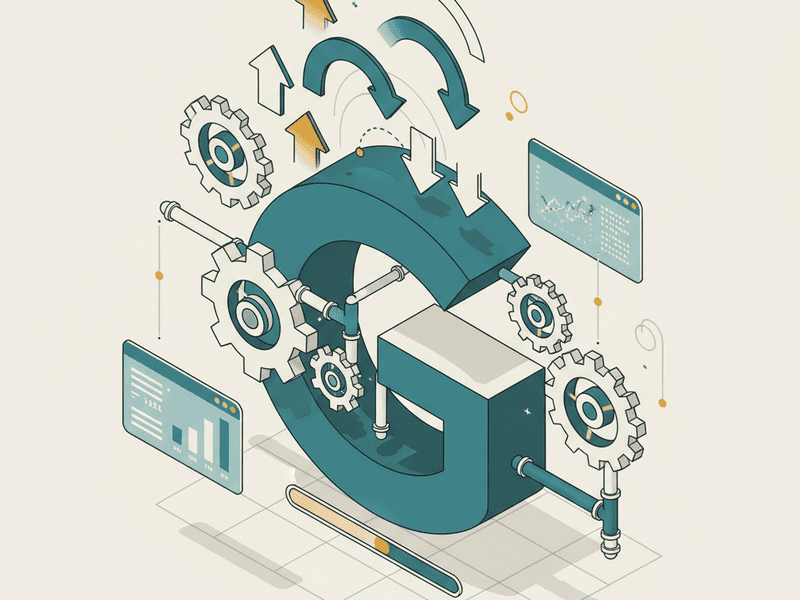 Isometric illustration for google march 2026 core update article