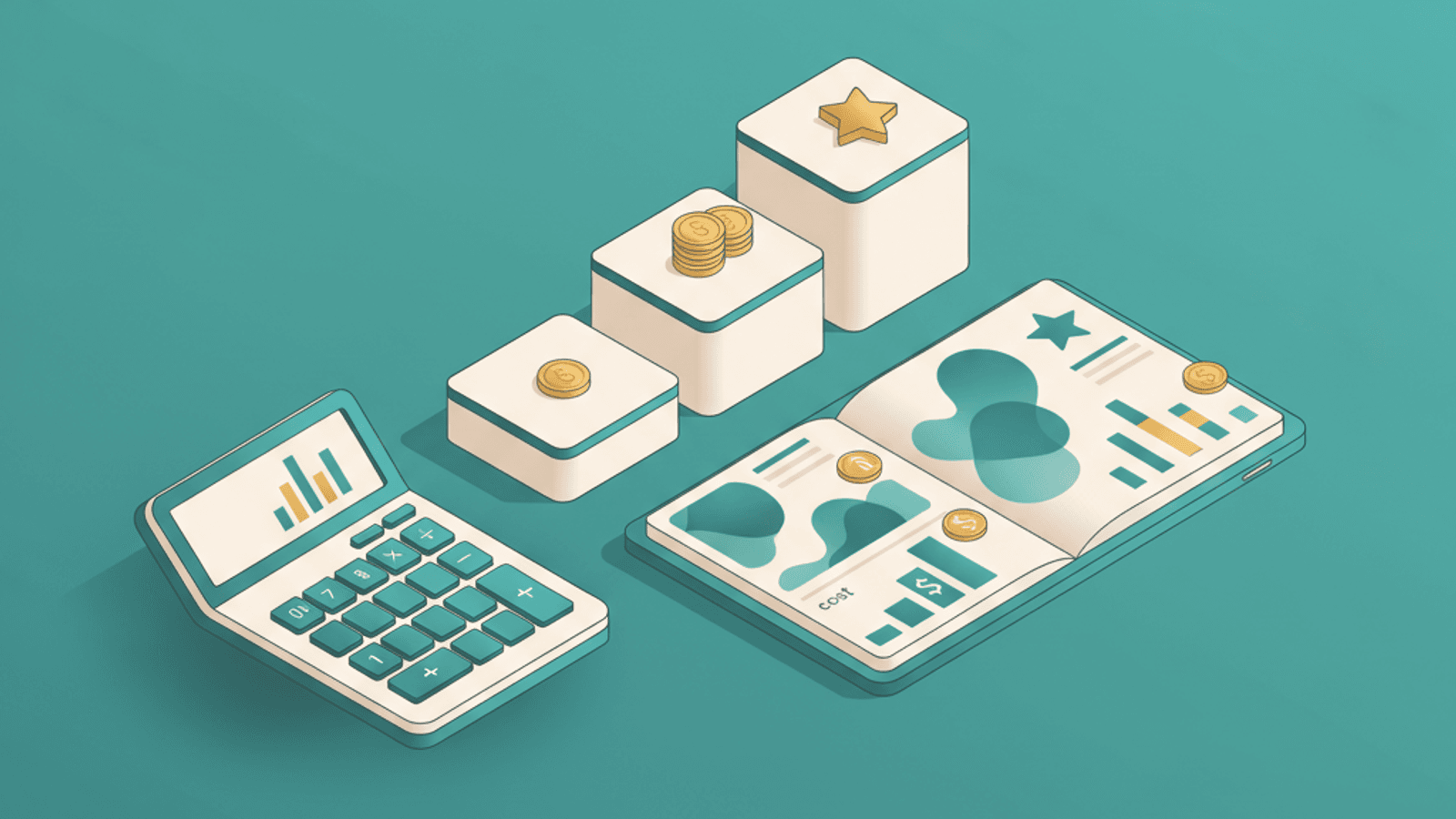 Isometric illustration for seo audit cost article